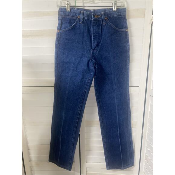 Wrangler Men’s 936DEN Cowboy Cut Blue Denim Slim Jeans Western 30x31 Made In USA - Picture 1 of 7